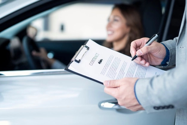 Driver with papers